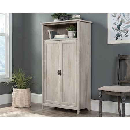 Sauder Edge Water Storage Cabinet Cc , Hidden storage behind doors for proficient organization and privacy 434766